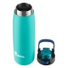 Bubba Radiant Stainless Steel Water Bottle with Push-Button Chug Lid 24oz., Island Teal Rubberized - 3 of 4