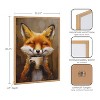 Kate & Laurel All Things Decor 16"x20" Gallery Happy Fox Traditional Coffee Tea Cup Print by The Creative Bunch Studio Natural - 3 of 4