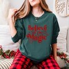 S.W.Smiley Believe in Magic Sparkle - Women's Garment Dyed Long Sleeve Graphic T-Shirt - 3 of 4