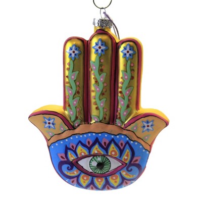 Cody Foster 4.75 In Hamsa Hand Ayin Hara Evil Eye Faith Belief Tree Ornaments