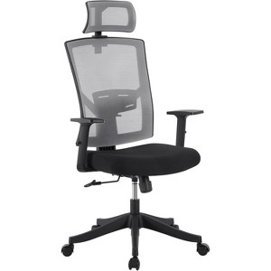 TackView Ergonomic Office Chair, Adjustable Lumbar Support & Headrest, Swivel Task Chair, Rocking Mesh Computer Desk Chair, for Home Office - 1 of 4