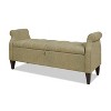 NicBex Modern 57.5" Storage Bench Wood Accent Stools with Tufted Top and Rolling Arms for Bedroom and Entryway - 2 of 4
