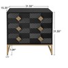 NicBex 6 Drawer Dresser for Bedroom,Modern Style Drawers with With Print Pattern,Dressers for Kids Room,Living Room,Entry and Hallway,Black - image 3 of 4