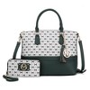 MKF Collection Saylor Circular M Emblem Print Women’s Tote Bag with Wallet by Mia K - 2 of 4
