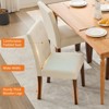 Coucheta Dining Chair Set - Linen Upholstered Button Tufted, High Back & Wide Seat, for Kitchen/Living Room - 4 of 4