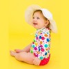 RuffleButts Baby/Toddler Girls UPF50+ Long Sleeve One Piece Rash Guard - 2 of 4