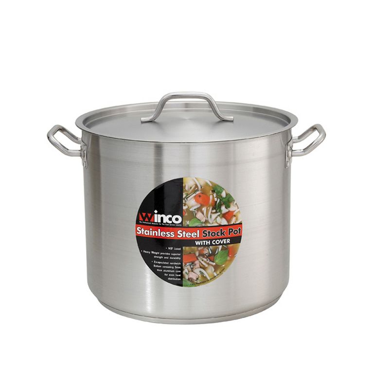 Winco Stock Pot with Cover, Stainless Steel, 2 of 4