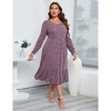 Women's Plus Size Ribbed Crew Neck Dress with Pockets: Casual Comfort for Daily Wear Dress - 4 of 4
