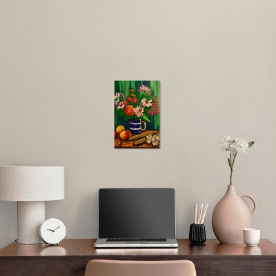 Vibrant Floral and Fruits Canvas Art, 10" x 15", Gallery Wrapped
