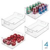 iDesign Plastic Stackable Pantry Bin with Handles - Set of 4 - Clear, USA Made - 2 of 4