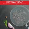 Amco 13" Splatter Screen with Foldable Handles - Stainless Steel Odor Absorber, Dishwasher Safe Versatile Kitchen Tool - Prevents Messy Splatters - 2 of 4