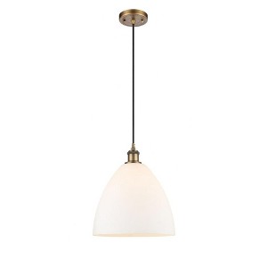 Bristol Glass - 1 Light Mini Pendant In Industrial Style-14.75 Inches Tall and 12 Inches Wide - 1 of 1