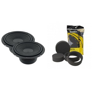 Hertz Cento Series C165L 6.5" Woofers with Extended Low-Frequency Response with RKFR6 Roadkill Fast Rings - 1 of 4