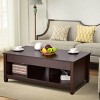 Tangkula Height Adjustable Wood Table Coffee Desk Teapoy Hidden Compartment - 2 of 4