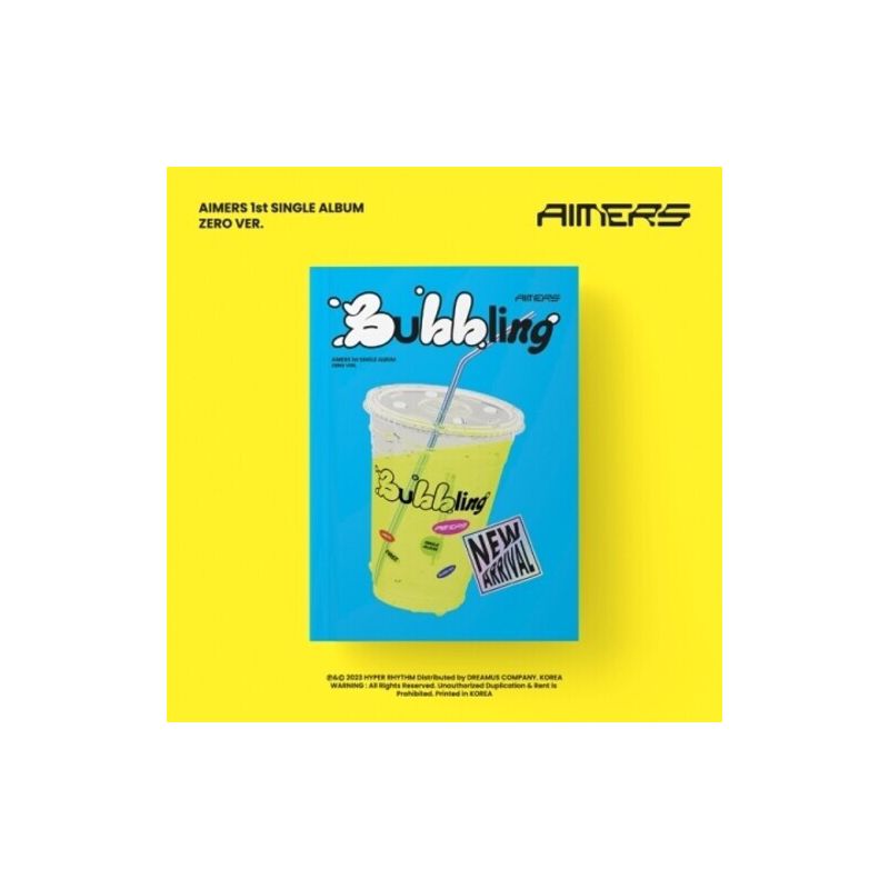 1st Single (Bubbling) (Zero Ver.) - Photo Book, CD-R, Lyrics Post Card, Sticker, Photo Card, Unit Photo Card, Photo Card Envelope, Free Drink Coupon,, 1 of 2