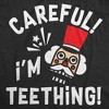 Careful Im Teething Baby Bodysuit Funny Sarcastic Christmas Graphic Novelty Jumper For Infants - Crazy Dog Baby Bodysuit Gift For Christmas - 2 of 4