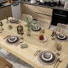 FUFU&GAGA Yellow Dining Table with White Base Versatile Table - 3 of 4
