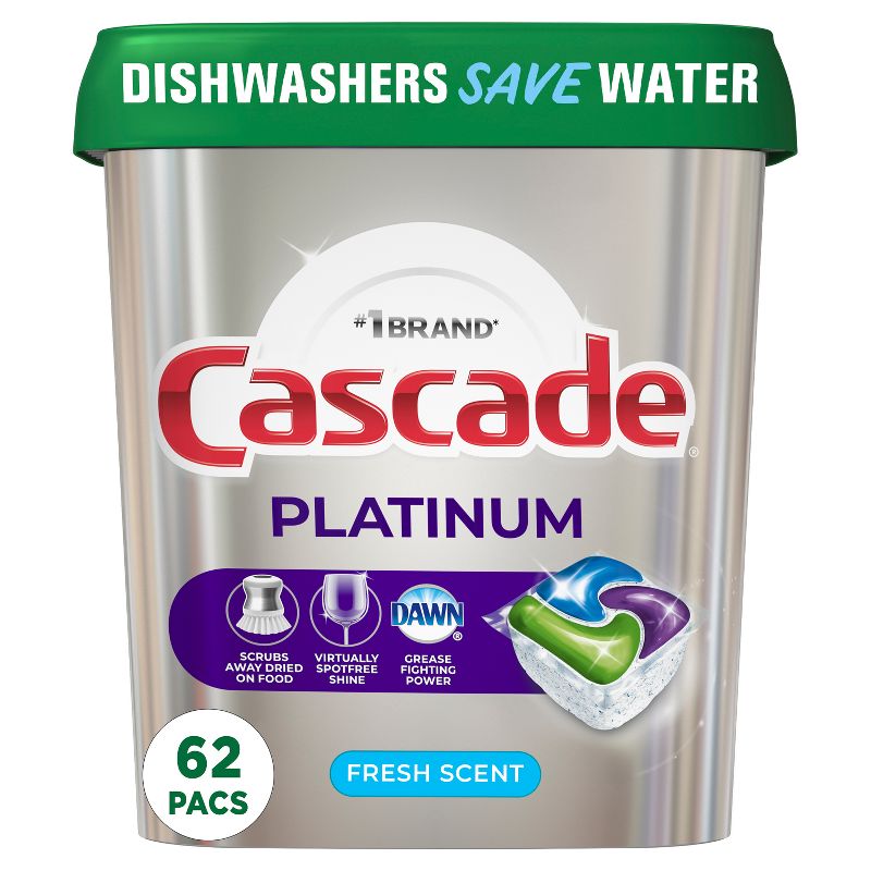 Cascade Platinum ActionPacs Dishwasher Detergents - Fresh Scent, 1 of 23