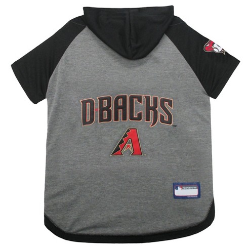 MLB Arizona Diamondbacks Pets First Pet Baseball Hoodie Shirt - Gray S