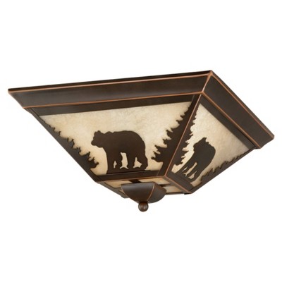 Vaxcel Bozeman 3 - Light Flush Mount in  Burnished Bronze