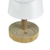 Northlight Ceramic Tree with Wood Base Christmas Decoration - 10.5" - White - 2 of 3
