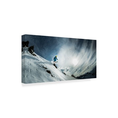 Trademark Fine Art -Eric Verbiest 'Ski Jump' Canvas Art