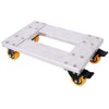 HANPURE Movers Dolly Heavy Duty Furniture Dolly Trolley Cart  18''x12'' Aluminum Frame with 3'' TPU Professional Casters with Brake Option - 2 of 4