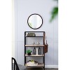 Kumasinova 19.7" Round Wall Mirror with Wooden Frame,Decorative Mirror for Wall Decor,Living Room,Bathroom,Bedroom - 2 of 4