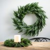 28"H Sullivans Frosted Green Cedar Wreath, Green Winter Wreaths For Front Door - 3 of 3
