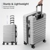 SKONYON 3-Piece Hardshell Luggage Set (20", 24", 28") –  PC+ABS, TSA-Approved Lock, Spinner Wheels & YKK Zippers - 2 of 4