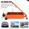 Low Profile Oil Drain Pan with Electric Pump, Heavy-Duty Metal Oil Change Pan for Cars,Folding Handle, 8FT Hose for Cars, SUVs, Trucks, Buses, RVs - 4 of 4