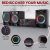 Pyle Mini Hi-Fi Wireless Stereo System – 4-Piece CD Player with Speakers - (Black) - 2 of 4