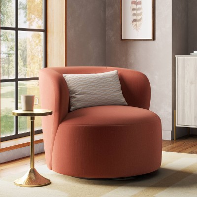 Madalyn Swivel Chair in Titan Henna - Threshold™