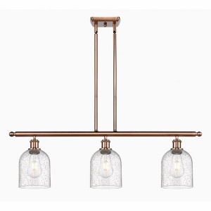 Bella - 3 Light Stem Hung Island In Industrial Style-10 Inches Tall and 36 Inches Wide - 1 of 1