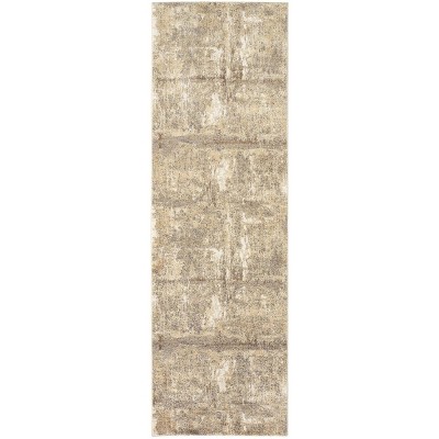 Parker Transitional Abstract Tan/Ivory/Brown Area Rug