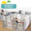 Baby Playpen Large Activity Safety Play Center - 14 Panels Baby Play Fence with Adjustable Shape and Foldable Option - Play22Usa - 3 of 4
