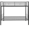 Cesicia Full Over Full Metal Bunk Bed, No Box Spring Needed, Easy Assemble, Black - 2 of 4