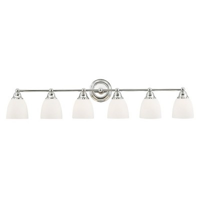 Livex Lighting Somerville 6 - Light Vanity in  Polished Chrome