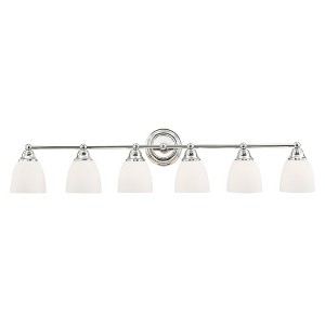 Livex Lighting Somerville 6 - Light Vanity in  Polished Chrome - 1 of 4