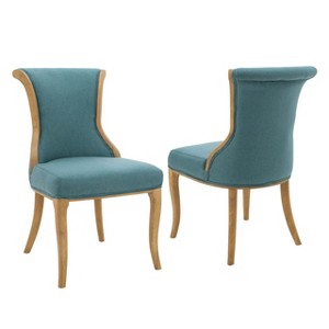 Lexia Dining Chair - Dark Teal (Set of 2) - Christopher Knight Home, Dark Blue