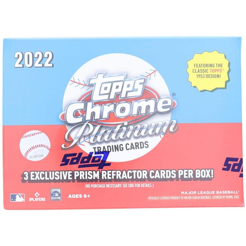 Topps MLB 2022 Chrome Platinum Anniversary Baseball Value Box | 8 Packs, 3 of 4