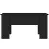 vidaXL Coffee Table Black Engineered wood Medium Modern Coffee Table - 3 of 4