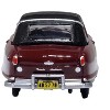 1950 Nash Rambler Custom Landau Convertible (Closed) Sunset Maroon w/Black 1/87 (HO) Scale Diecast Model Car by Oxford Diecast - 4 of 4