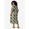 ellos Plus Size Blouson Sleeve Empire Midi Dress - 3 of 3
