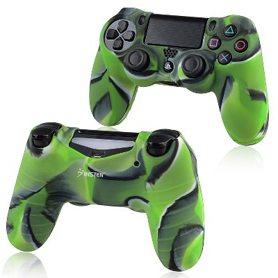 INSTEN Silicone Skin Case compatible with Sony PlayStation 4 Controller, Camouflage Navy Green