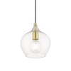 Livex Lighting Aldrich 1 - Light Pendant in  Satin Brass/Polished Brass - 4 of 4