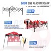 EAGLE PEAK 8x8ft Pop Up Canopy with Sidewall, 8x8 Base 6x6 Top - 2 of 4
