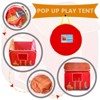 Etokfoks Kids Pop Up Barn Play Tent 40 x 34 x 34 Inch Portable Indoor Outdoor Farmhouse Playhouse for Boys and Girls 1 Piece - 3 of 4