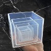 JDICTION Set of 6 Clear Silicone Cube Molds (4",3",2",1.5",1",0.5") - Large Deep Square Epoxy Resin Molds for Resin Casting - 4 of 4