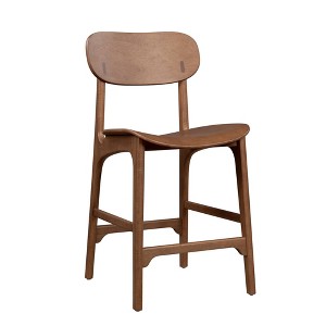 Boraam Solvang Wood Counter Height Barstool Brown Ale Finish - 1 of 4